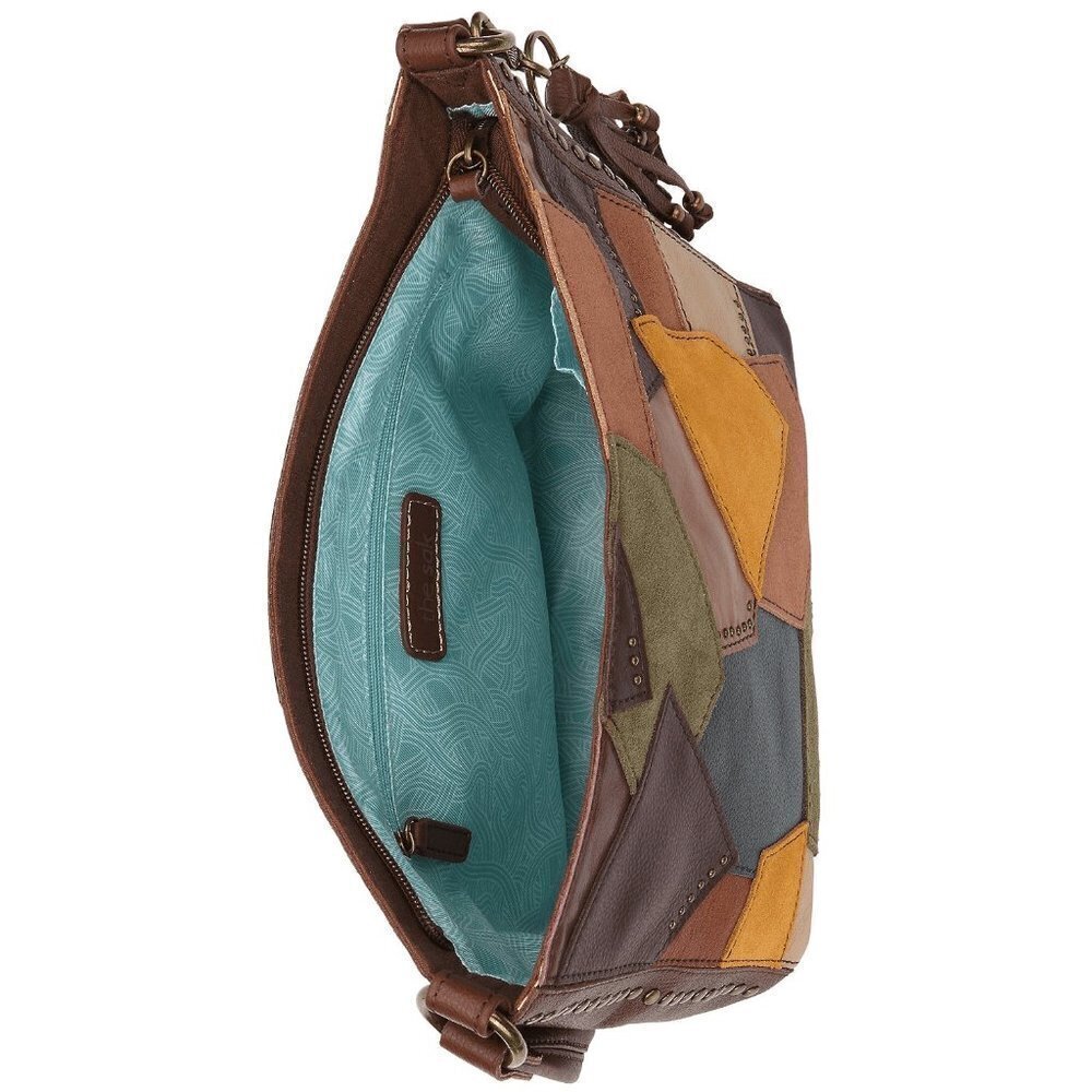 H88 Lucca Multi Patch Indio Demi Shoulder Bag - Picture 3 of 3